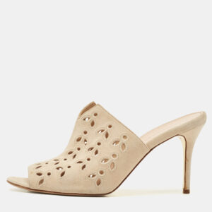 luxury-women-oscar-de-la-rentaslug-used-shoes-p1177980-001.jpg oscar de la renta beige suede floral cut out sandals size 40