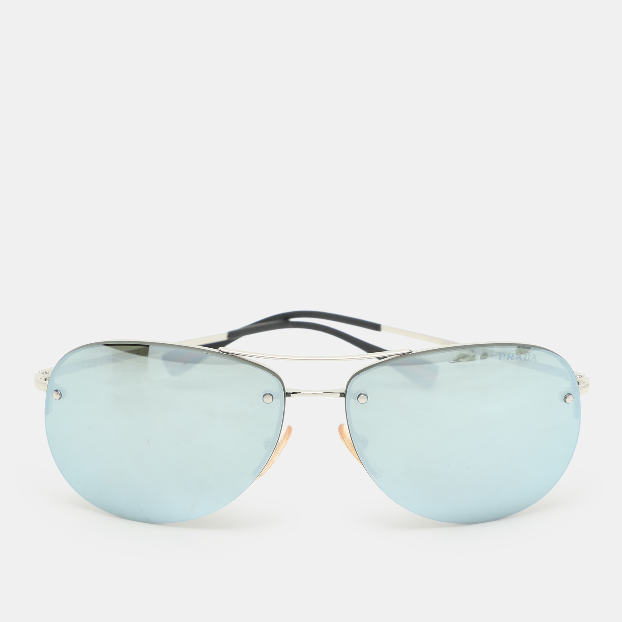 prada sport green sps50r gradient aviator sunglasses
