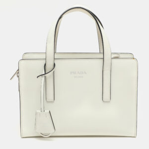prada white patent leather re-edition 1995 tote
