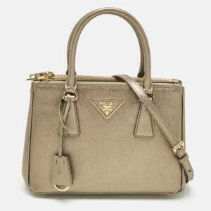 luxury-women-prada-used-handbags-p1201023-012.jpg prada metallic saffiano leather small galleria tote