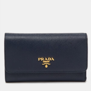 luxury-women-prada-used-handbags-p1202609-001.jpg prada navy blue saffiano leather compact wallet