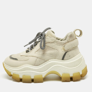 luxury-women-prada-used-shoes-p1210283-001.jpg prada cream suede and leather lace up low top sneakers size 35