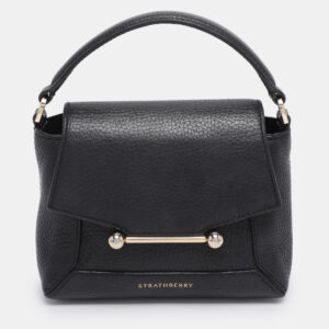 luxury-women-strathberry-used-handbags-p1197534-001.jpg strathberry black leather nano mosaic crossbody bag