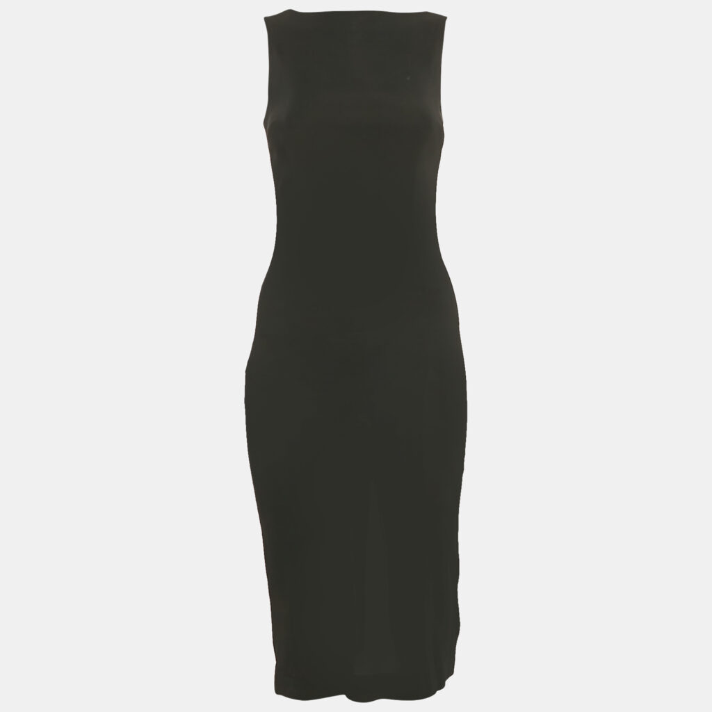 luxury-women-theory-used-clothes-p1108642-002.jpg Theory Black Jersey Sleeveless Midi Dress S