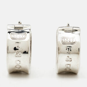 tiffany & co. tiffany 1837 sterling silver hoop earring