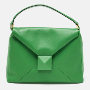 luxury-women-valentino-used-handbags-p1181949-012.jpg valentino green leather maxi one stud hobo