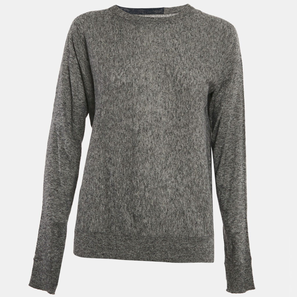 luxury-women-zadig-and-voltaire-new-clothes-p1107601-002.jpg Zadig & Voltaire Grey Cashmere Full Sleeve Crisp Sweater L