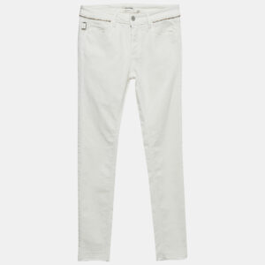 zadig & voltaire off-white denim eva cher jeans s waist 25"