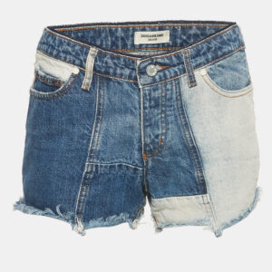 luxury-women-zadig-and-voltaire-used-clothes-p1182321-004.jpg zadig & voltaire deluxe blue patchwork denim boy shorts m waist 31"