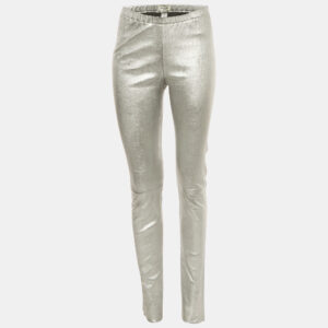 luxury-women-zadig-and-voltaire-used-clothes-p1182703-002.jpg zadig & voltaire deluxe silver coated leather pharel pants m