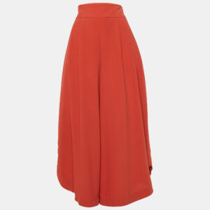 see by chlo&eacute; peppery red crepe flared culottes m