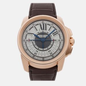 cartier calibre de cartier chronocentral chronograph w7100004 manual winding men's wristwatch 45mm