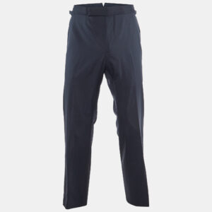 tom ford midnight blue wool tailored pants m