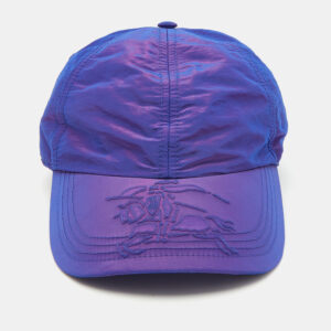 luxury-women-burberry-used-accessories-p1109209-006.jpg burberry iridescent blue equestrian knight patch nylon baseball cap m