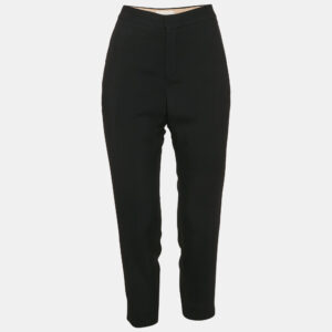 chloe black crepe formal trouser m