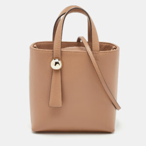 furla beige leather divide it mini tote
