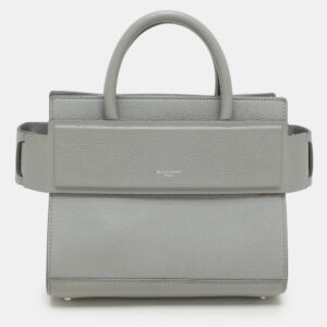 givenchy grey leather mini horizon top handle bag
