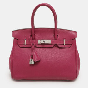 hermes tosca togo leather palladium finish birkin 30 bag