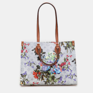 louis vuitton silver monogram metallic lv garden onthego mm