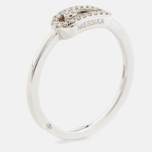 messika move uno diamonds 18k white gold ring size 51
