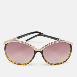 roberto cavalli black gradient stella alpina 662s oversized sunglasses