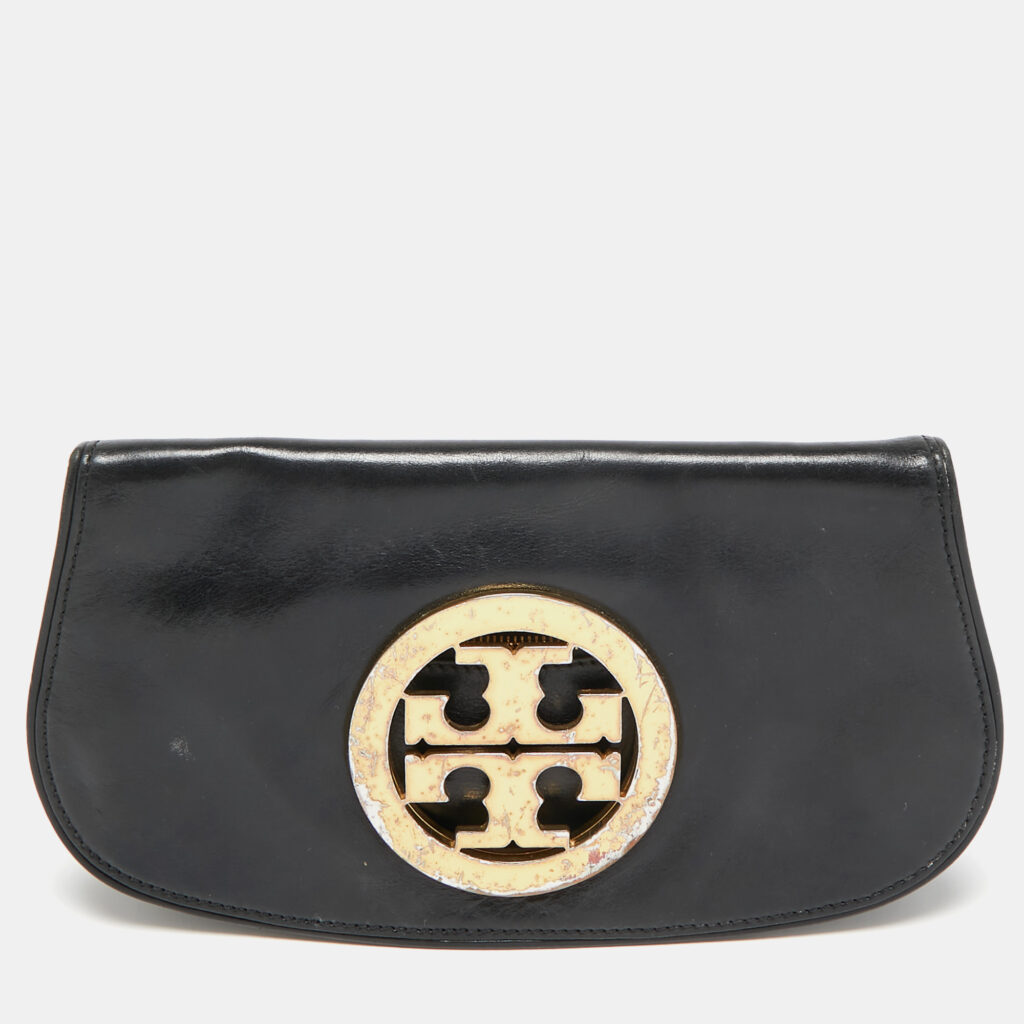 Tory Burch Black Leather Britten Crossbody Bag
