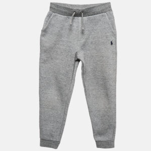 polo ralph lauren kids grey melange knit jogger pants size 7 yrs