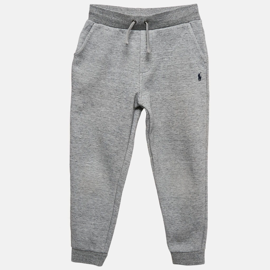 luxury-kids-polo-ralph-lauren-used-boys-p1082143-006.jpg Polo Ralph Lauren Kids Grey Melange Knit Jogger Pants Size 7 Yrs