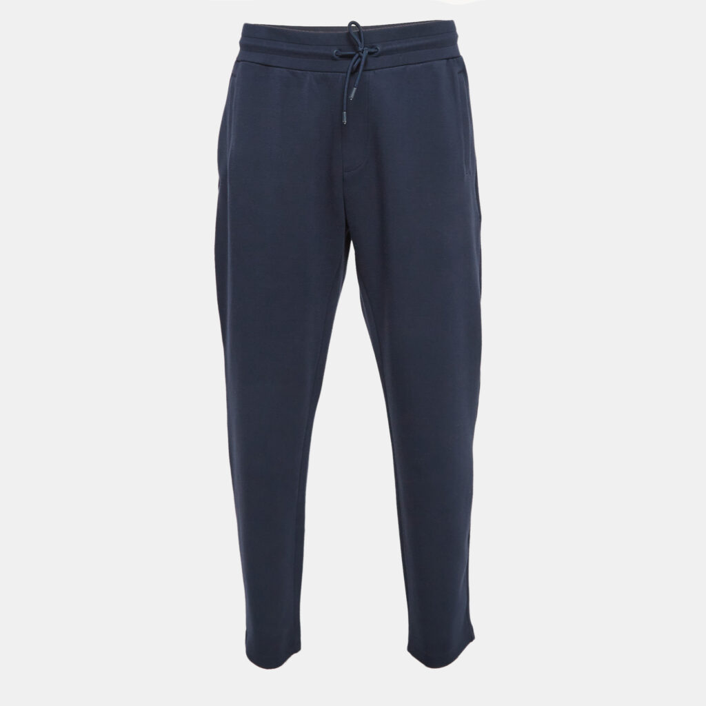 luxury-men-emporio-armani-used-clothes-p1033309-002.jpg Emporio Armani Navy Blue Knit Trackpants XXL