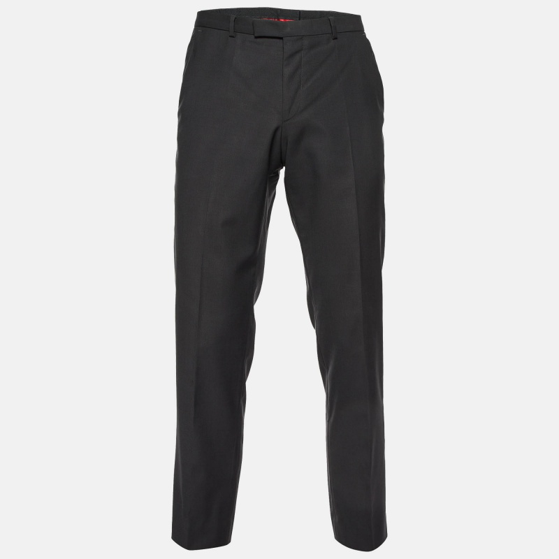 luxury-men-hugo-boss-used-clothes-p1015663-1721984533-009.jpg Hugo Boss Dark Grey Virgin Wool Pants M
