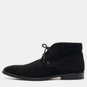 tod's black suede desert boots size 40