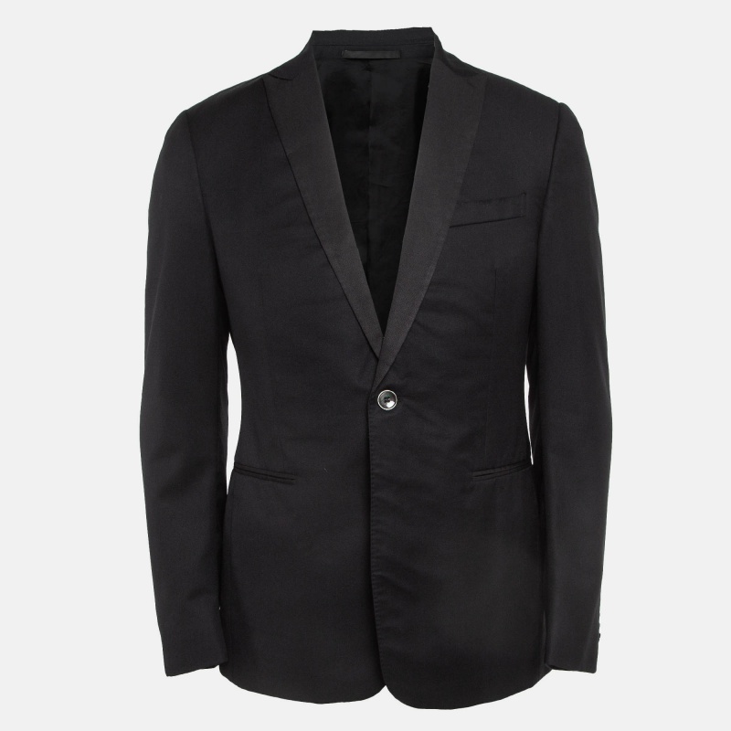 luxury-men-z-zegna-used-clothes-p566439-1715162035-011.jpg Z Zegna Black Wool Single Breasted Pants Suit L