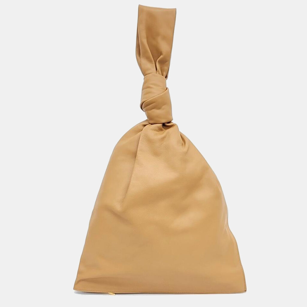 Bottega Veneta Beige Leather BV Twist Bag