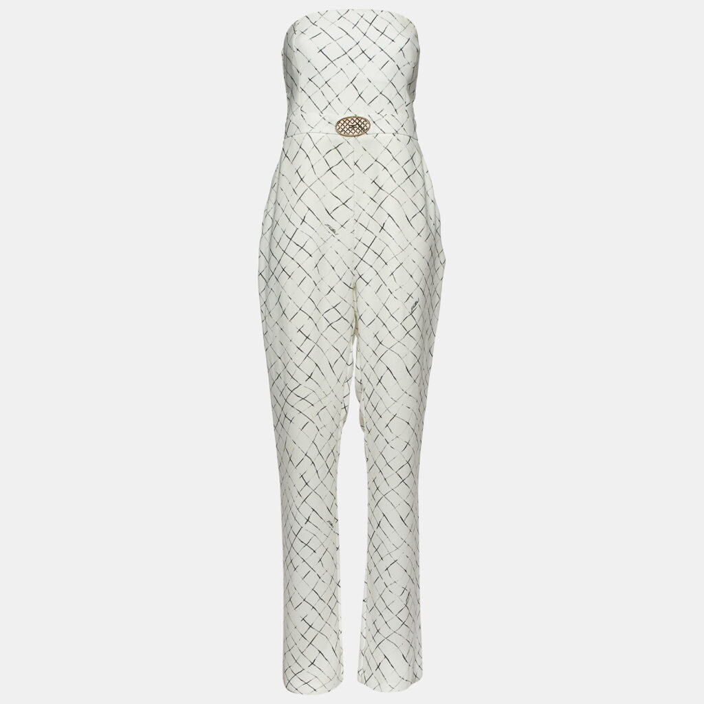 luxury-women-elisabetta-franchi-used-clothes-p1079138-004.jpg Elisabetta Franchi White Printed Crepe Strapless Jumpsuit XL