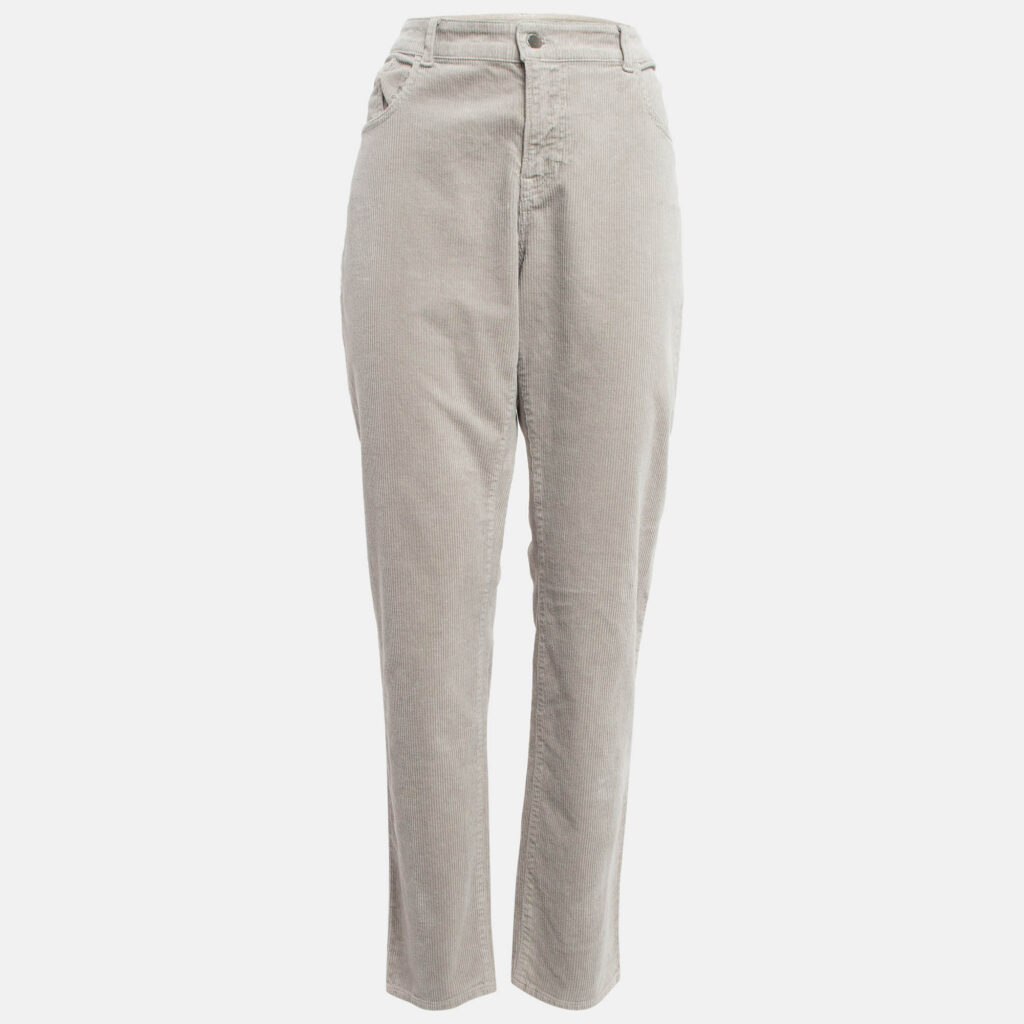 luxury-women-emporio-armani-used-clothes-p1018590-001.jpg Emporio Armani Beige Corduroy High Rise Skinny Jeans L Waist 32"
