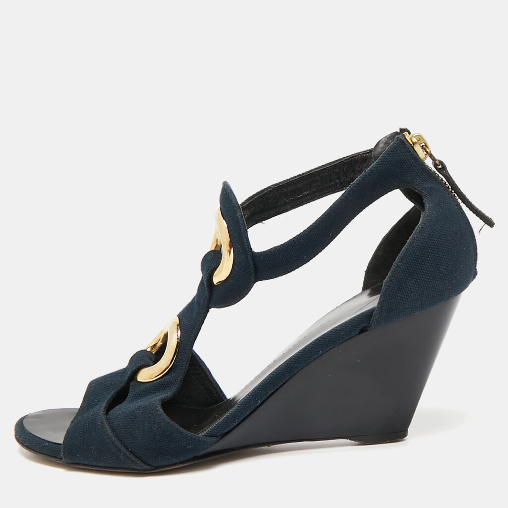 luxury-women-giuseppe-zanotti-used-shoes-p1089230-001.jpg Giuseppe Zanotti Blue Canvas Wedge Sandals Size 36