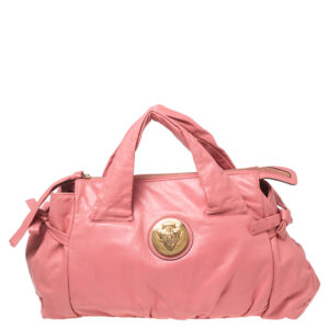 gucci pink leather hysteria satchel