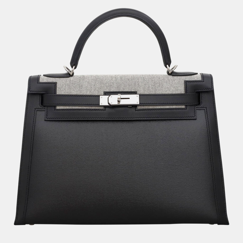 luxury-women-hermes-used-handbags-p1082280-006.jpeg Hermes Toile H Berline/ Swift Kelly 32 Sellier Bag
