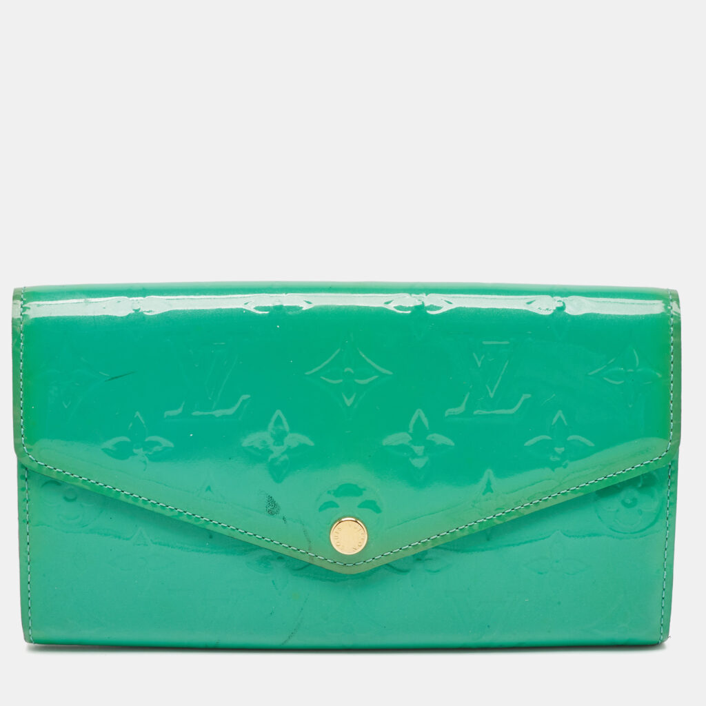 luxury-women-louis-vuitton-used-handbags-p1088402-016.jpg Louis Vuitton Bleu Lagon Monogram Vernis Sarah Wallet