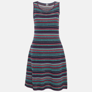 m missoni multicolor patterned knit sleeveless midi dress m
