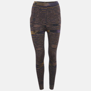 m missoni black patterned wool blend knit capri pants s
