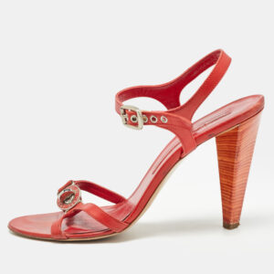 marc by marc jacobs red leather slingback sandals size 40