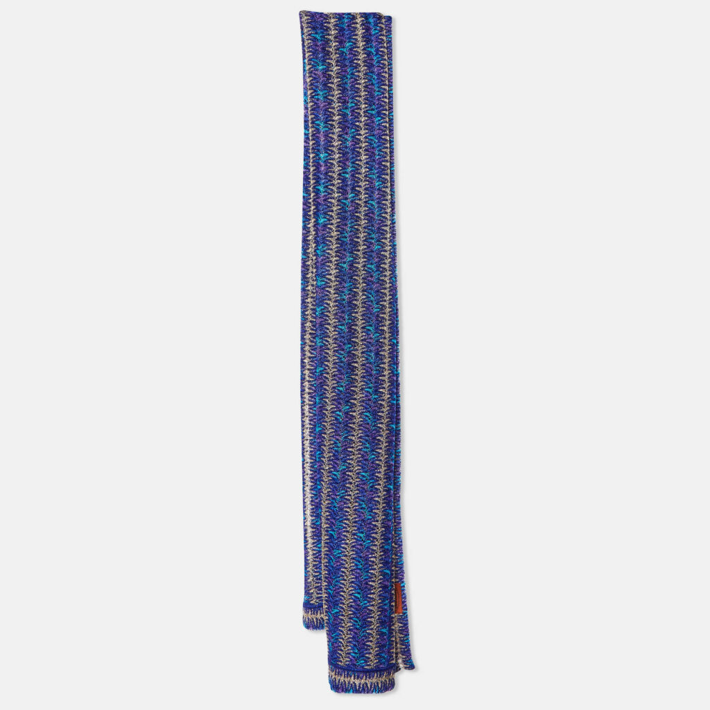 luxury-women-missoni-used-accessories-p1011794-004.jpg Missoni Blue/Purple Textured Lurex Knit Stole
