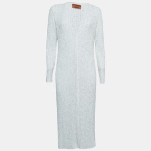 missoni white sequined knit midi dress it 44