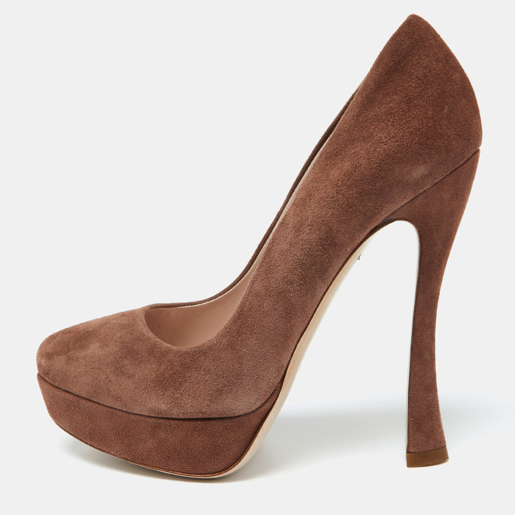 luxury-women-miu-miu-new-shoes-p1017436-001.jpg Miu Miu Brown Suede Platform Pumps Size 35