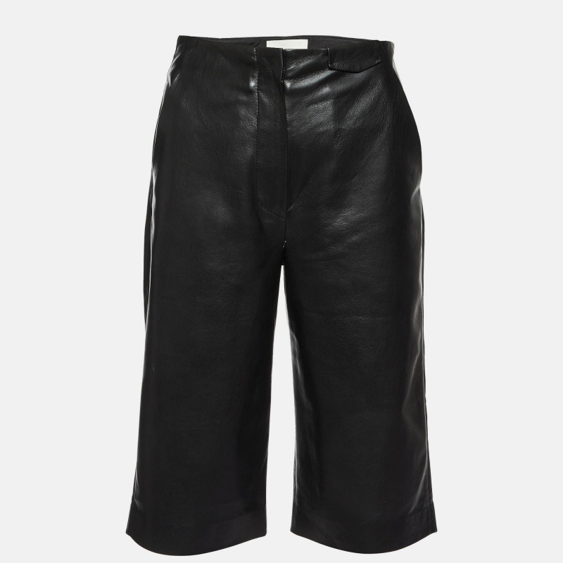 luxury-women-nanushka-used-clothes-p1015952-1721987047-007.jpg Nanushka Black Faux Leather Culottes XS