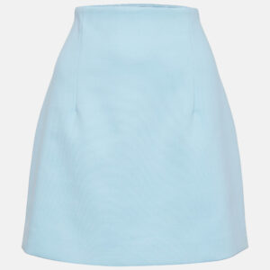 off-white blue crepe mini skirt m
