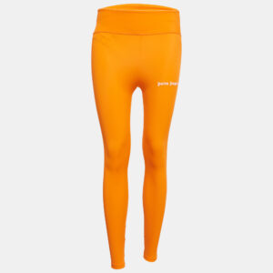 palm angels orange side stripe jersey leggings s