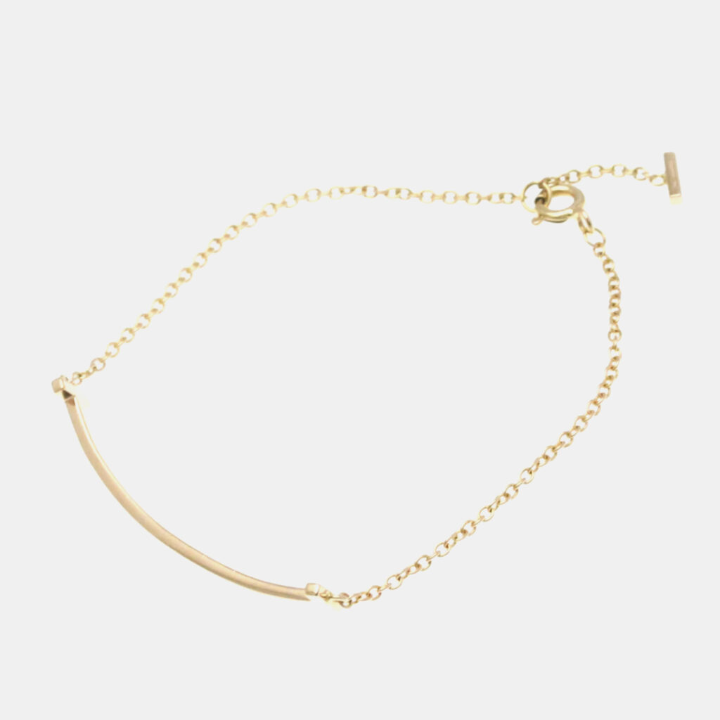Tiffany & Co. 18K Rose Gold T Smile Bracelet