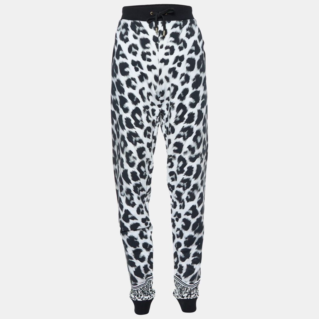 luxury-women-versus-versace-used-clothes-p1000225-003.jpg Versus Versace White Leopard Print Leggings S